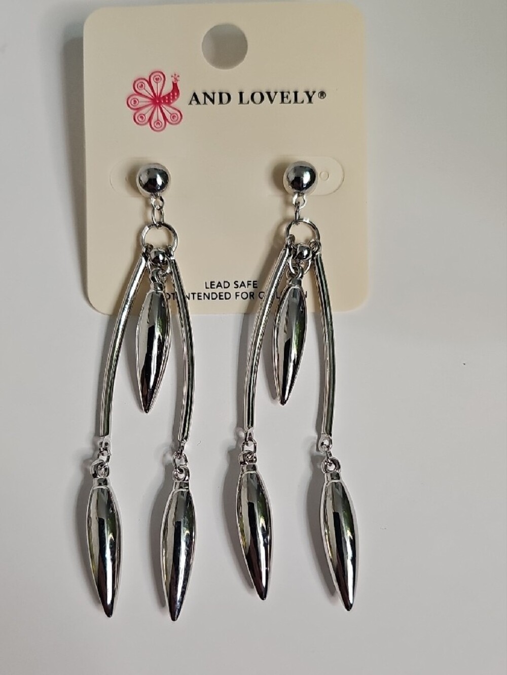 And Lovely Silver Multi-Drop Dangle Earrings